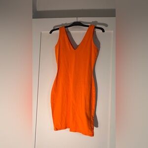 Wild Fable Vivid Orange Sleeveless Mini Dress